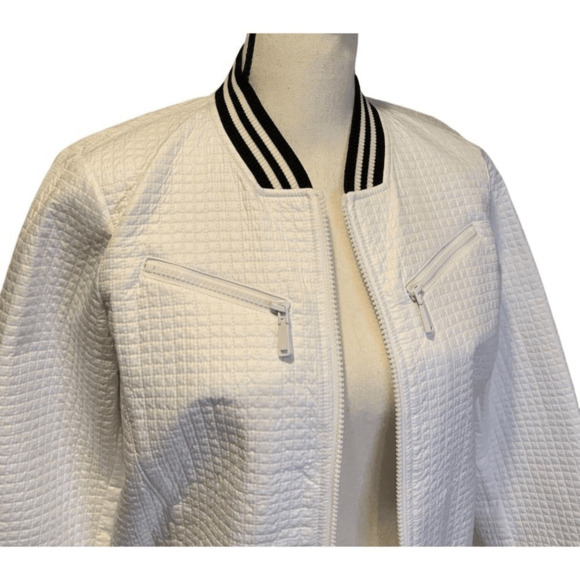 Bomber Jacket Black and White - Picture 7 of 9